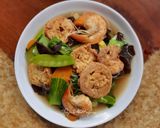 Foto langkah ke 3 dari resep 1113. Tofu Udang Sayur.