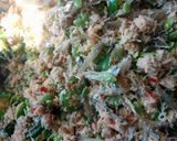 Foto langkah ke 2 dari resep Botok Tempe Teri dan petai china.