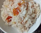 Hình bước làm 4 của món Cơm cà chua (whole tomato rice 🍅)