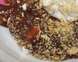 A picture of step 4 of S'mores dessert.