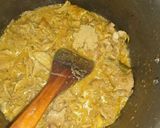 A picture of step 3 of Ojly meat of goat s🐐 stomach.