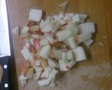 A picture of step 3 of Apple chutney.