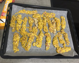 Foto del paso 6 de la receta: Tiras de pollo con copos de maíz y avena