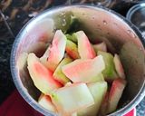 A picture of step 1 of Watermelon ka halwa.