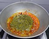 A picture of step 4 of Sarson Ka Saag.