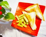 A picture of step 4 of Peas sandwich.