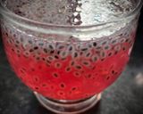 A picture of step 4 of Rose Sabja Lemonade.