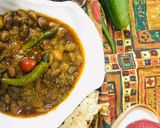 A picture of step 5 of Same ki phali ke salan.