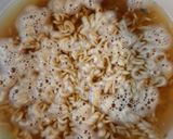A picture of step 1 of Beef Ramen with Black Forest Ham and Chives.