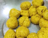 A picture of step 5 of Bogi festival puran poli(sweet) Dal vada, coffee.