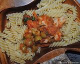 A picture of step 15 of Sweet chilli and tomatoes pasta.