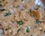 A picture of step 2 of Poha pkoda.