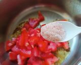 A picture of step 2 of Sweet Potato and Raw Banana Subji.