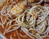 Foto del paso 4 de la receta: Fideos Largos con tuco y pollo