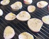 A picture of step 2 of Grilled Baby Turnips with Garlic Oil.