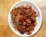 Hình bước làm 3 của món Bánh bao nướng xá xíu