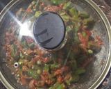 A picture of step 9 of Bhindi Karahi.