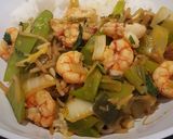 Foto del paso 6 de la receta: Gambas al jengibre y verduras al wok