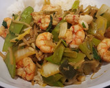Foto del paso 6 de la receta: Gambas al jengibre y verduras al wok