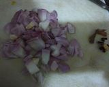 A picture of step 1 of Dhaba style paneer.