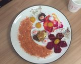 A picture of step 9 of Molecular gastronomy-mango juice spherification.