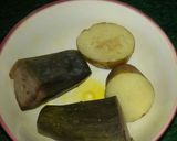 A picture of step 1 of Green Banana Fried Ball.