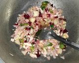 A picture of step 1 of Vegetables rice.