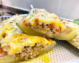 Foto del paso 14 de la receta: Calabacín relleno con gratinado de queso
