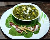 A picture of step 6 of Restraunt style PALAK PANEER.