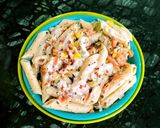A picture of step 7 of White Sauce Penne Pasta.