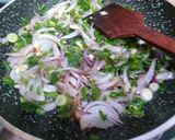 A picture of step 2 of Besan Bhurji.#anniversary.. Post 30.