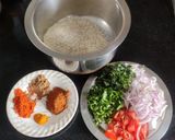A picture of step 1 of Empty biryani.