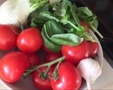 A picture of step 1 of Roasted tomato and fennel soup.