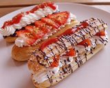 Foto del paso 11 de la receta: Eclair de nata y fresas (varios formatos)