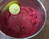 A picture of step 4 of Beetroot coconut chutney.