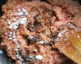 A picture of step 11 of Panee rMakhana, grapes raita, rajgiri halwa and farari bhakhri.
