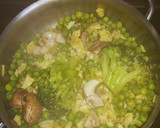 Foto del paso 5 de la receta: Guisantes y brócoli con merluza desmenuzada