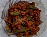 A picture of step 4 of Bharva bhindi |Masala bhindi.