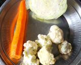 A picture of step 1 of Veg Manchurian.