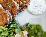 Une image de l'étape 6 de Aubergines panées.