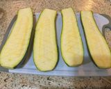 A picture of step 2 of Roasted Zucchini.