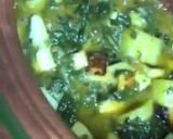 A picture of step 7 of Palak alo paneer sabzi annie ke kitchen se.