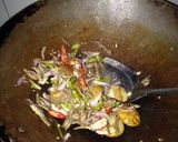 Foto langkah ke 3 dari resep Jrengkol teri kering cabe ijo.