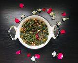 A picture of step 6 of Thotakura allam karam/Amaranth leaves curry cooked in milk#greenveg.