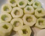 Foto del paso 2 de la receta Falso sushi de pepino, salmón y atún