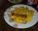 Foto del paso 4 de la receta: Salmón a la naranja con patatas a las hierbas provenzales