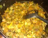 A picture of step 2 of Mughlai paratha.