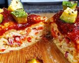 Foto del paso 5 de la receta: HUEVOS RELLENOS🥚🌶️🍅🌰🥩🧀🥑 En Bolsa...!