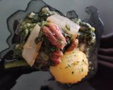Foto del paso 7 de la receta: Acelgas con Patatas y Nueces Pecanas con Salsa de Soja, Yakiniku y Kimchi