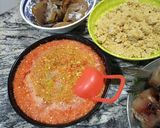 A picture of step 1 of Egusi soup.